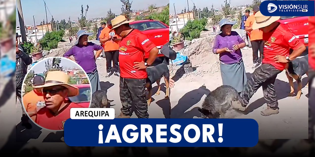 AREQUIPA: VECINO DE VILLA PERÚ AGREDE A PERRITO DURANTE ENFRENTAMIENTO POR CIERRE DE PILETA DE AGUA COLECTIVA