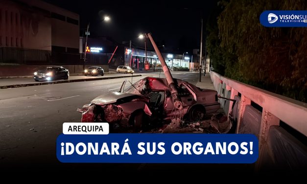 AREQUIPA: DONARAN ÓRGANOS DE JOVEN QUE FUE DIAGNOSTICADO CON MUERTE CEREBRAL TRAS CHOCAR EN LA AV. LA MARINA