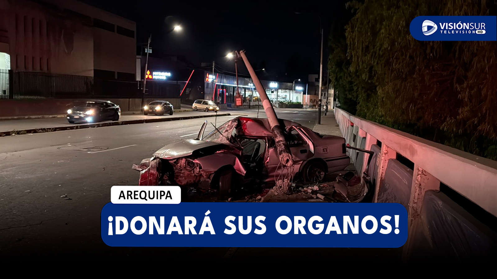 AREQUIPA: DONARAN ÓRGANOS DE JOVEN QUE FUE DIAGNOSTICADO CON MUERTE CEREBRAL TRAS CHOCAR EN LA AV. LA MARINA