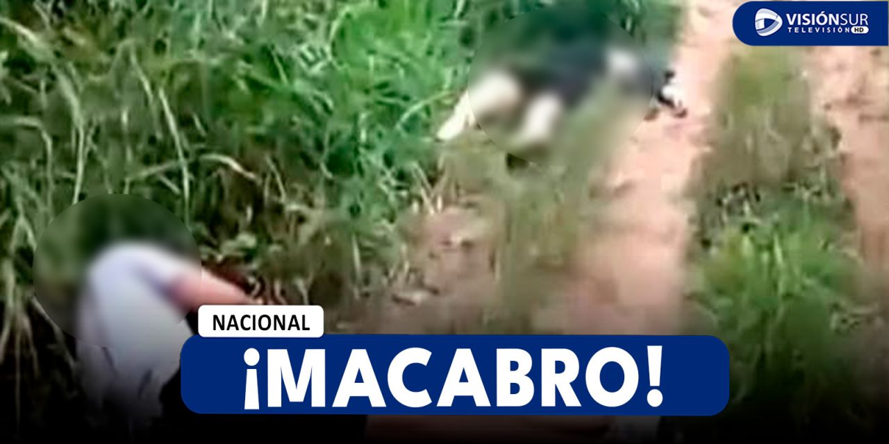 NACIONAL: HALLAN EL CUERPO SIN VIDA DE UNA PAREJA EN MADRE DE DIOS Y PRESUMEN QUE FUE UN AJUSTE DE CUENTAS