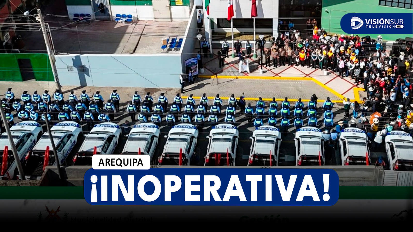 AREQUIPA: VECINOS DENUNCIAN QUE BASE DE SERENAZGO ENTREGADA HACE OCHO DÍAS ESTA INOPERATIVA