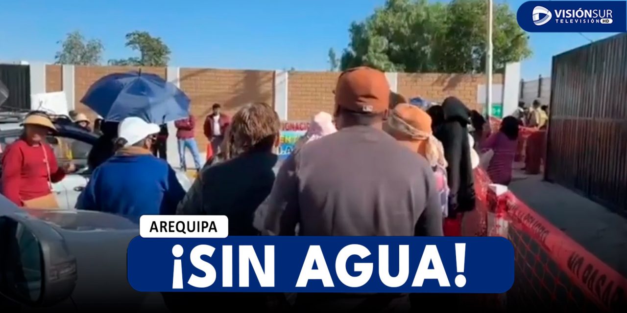 AREQUIPA: VECINOS PROTESTAN POR FALTA DE AGUA POR MÁS DE 10 DÍAS DEBIDO A CONSTRUCCIÓN DE PISCINA DEL COLEGIO PRESCOTT