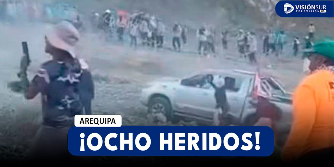 AREQUIPA: FUERTE ENFRENTAMIENTO ENTRE MINEROS INFORMALES DEJA AL MENOS OCHO HERIDOS EN CARAVELÍ