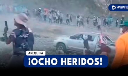 AREQUIPA: FUERTE ENFRENTAMIENTO ENTRE MINEROS INFORMALES DEJA AL MENOS OCHO HERIDOS EN CARAVELÍ