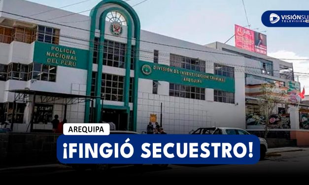 AREQUIPA: SORPRENDEN A JOVEN DE 22 AÑOS QUE HABRÍA FINGIDO SU PROPIO SECUESTRO PARA OBTENER DINERO DE SU PADRE