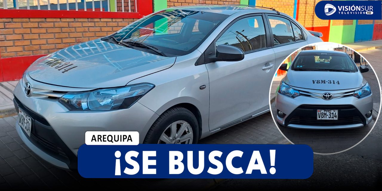 AREQUIPA: AUTO FUE ROBADO EN LA ZONA DE MIGUEL GRAU EN PAUCARPATA CUALQUIER INFORMACIÓN AL 959-207-760 O 940-183-563