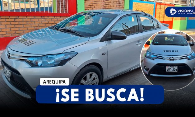 AREQUIPA: AUTO FUE ROBADO EN LA ZONA DE MIGUEL GRAU EN PAUCARPATA CUALQUIER INFORMACIÓN AL 959-207-760 O 940-183-563