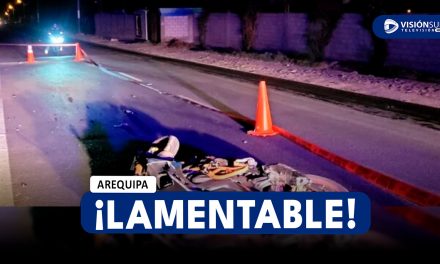 AREQUIPA: JOVEN PIERDE LA VIDA LUEGO DE DESPISTARSE EN SU MOTOCICLETA EN EL INGRESO AL PUEBLO TRADICIONAL DE LA JOYA