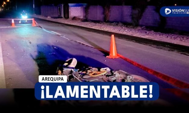 AREQUIPA: JOVEN PIERDE LA VIDA LUEGO DE DESPISTARSE EN SU MOTOCICLETA EN EL INGRESO AL PUEBLO TRADICIONAL DE LA JOYA