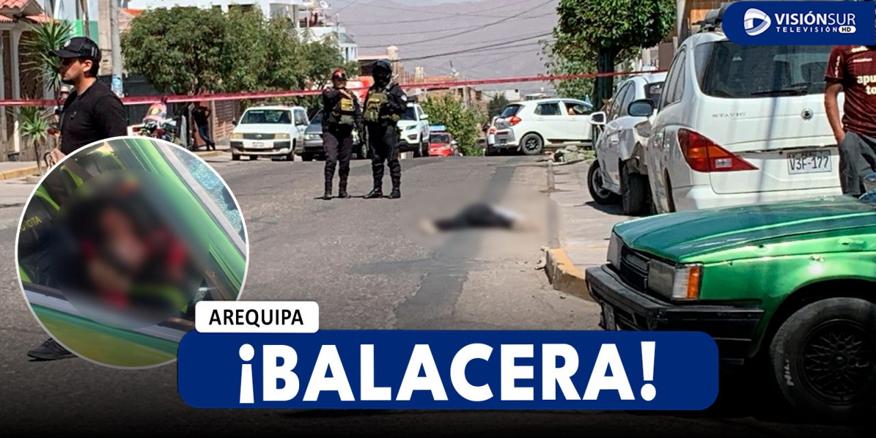 AREQUIPA: BALACERA REGISTRADA A UNA CUADRA DEL ESTADIO ARTURO DÍAZ HUERTA DEJA 2 FALLECIDOS Y 2 HERIDOS DE GRAVEDAD