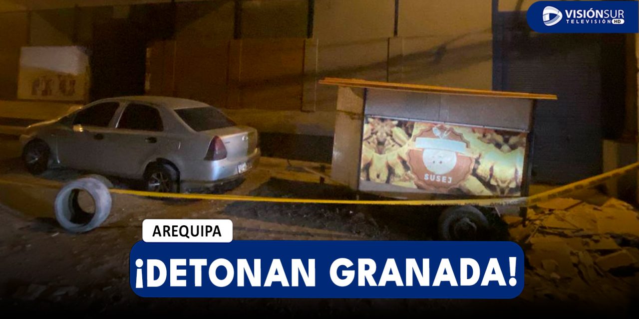 AREQUIPA: DELINCUENTES DETONAN GRANADA EN LA AV. DOLORES Y CAUSA EL MIEDO EN VECINOS