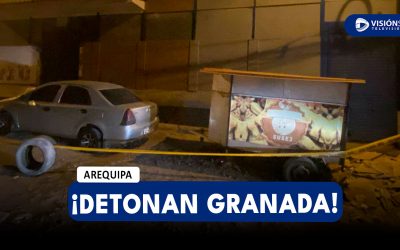 AREQUIPA: DELINCUENTES DETONAN GRANADA EN LA AV. DOLORES Y CAUSA EL MIEDO EN VECINOS