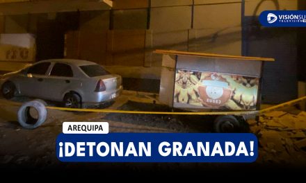 AREQUIPA: DELINCUENTES DETONAN GRANADA EN LA AV. DOLORES Y CAUSA EL MIEDO EN VECINOS