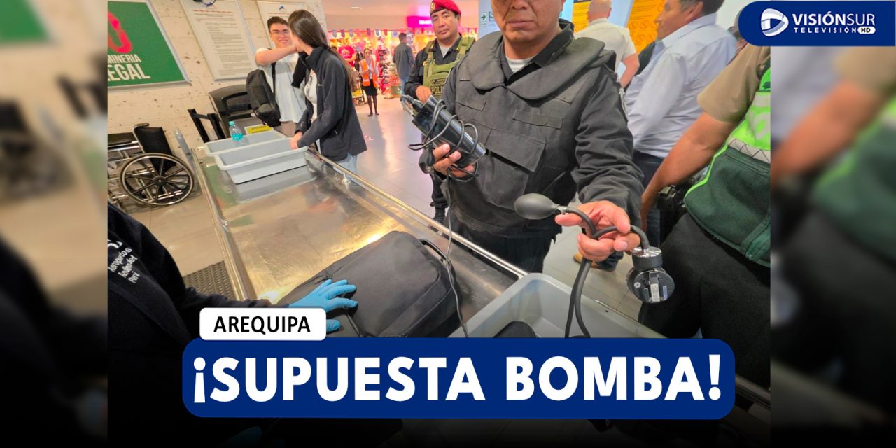 AREQUIPA: SUPUESTO EXPLOSIVO EN EL AEROPUERTO RODRÍGUEZ BALLÓN TERMINÓ SIENDO UN TENSIÓMETRO