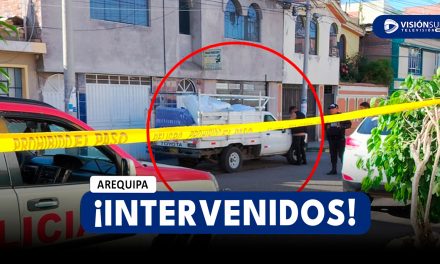 AREQUIPA: INTERVIENEN CAMIONETA CON PRESUNTAS PRENDAS Y OBJETOS ROBADOS EN PAUCARPATA