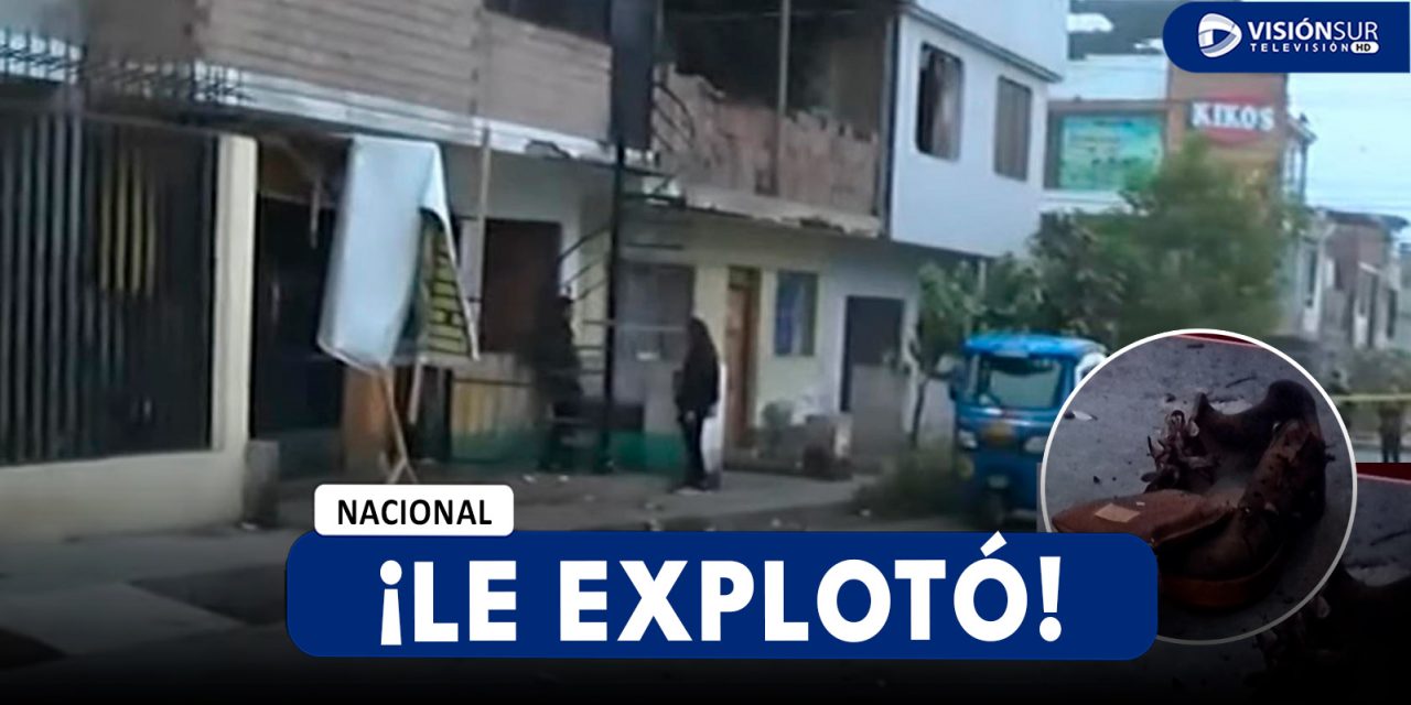 NACIONAL: EXTORSIONADOR EN VILLA EL SALVADOR PIERDE LA VIDA LUEGO DE QUE EXPLOSIVO ESTALLARA CERCA A ÉL