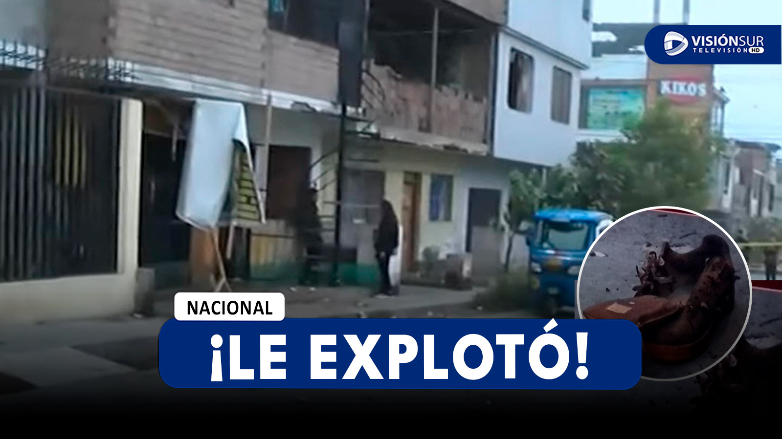 NACIONAL: EXTORSIONADOR EN VILLA EL SALVADOR PIERDE LA VIDA LUEGO DE QUE EXPLOSIVO ESTALLARA CERCA A ÉL