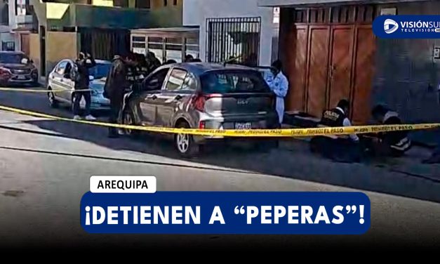 AREQUIPA: DETIENEN A UNA BANDA DE PRESUNTAS “PEPERAS” EN PLENO ACTO DELICTIVO EN EL DISTRITO DE JOSÉ LUIS BUSTAMANTE Y RIVERO