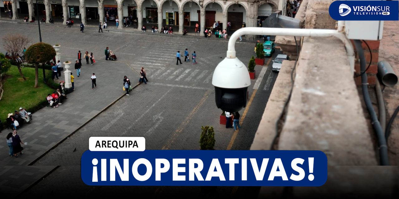 AREQUIPA: AL MENOS 46 CÁMARAS DE VIDEOVIGILANCIA ESTARÍAN INOPERATIVAS DEBIDO AL RETRASO DE INSTALACIÓN DE ANTENAS