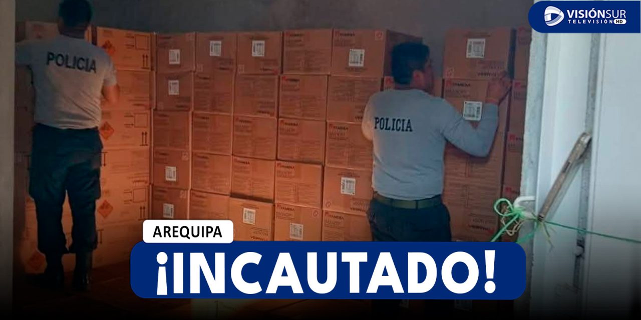 AREQUIPA: DETIENEN A DOS VARONES CON MÁS DE 137 MIL CARTUCHOS DE DINAMITA QUE TENÍAN COMO DESTINO MINA ILEGAL