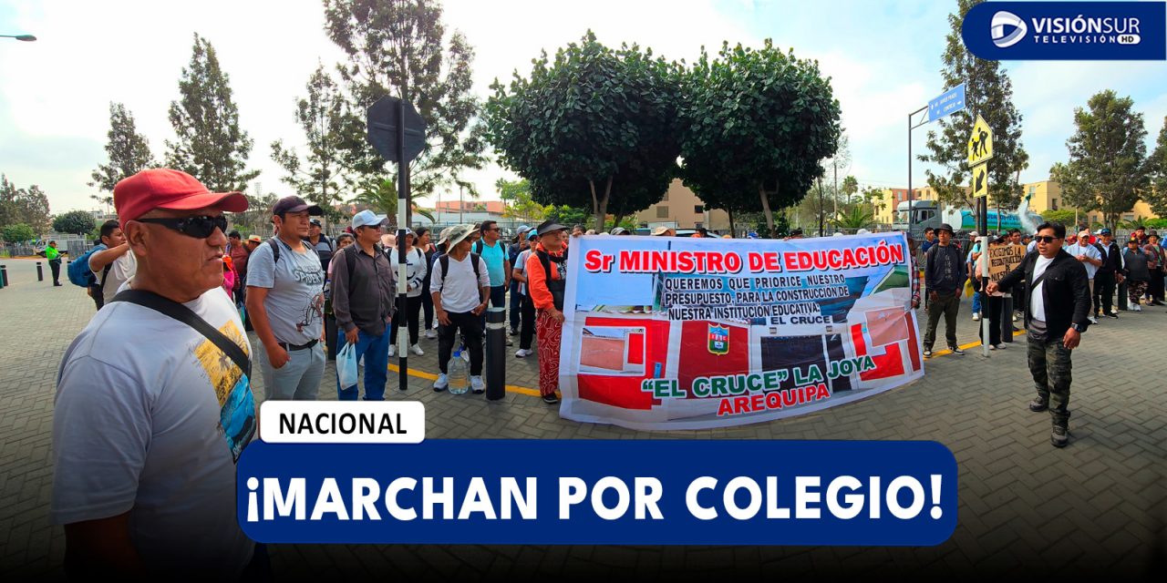 NACIONAL: PADRES DE EL CRUCE MARCHAN A LIMA Y EXIGEN S/25 MILLONES PARA NUEVO COLEGIO