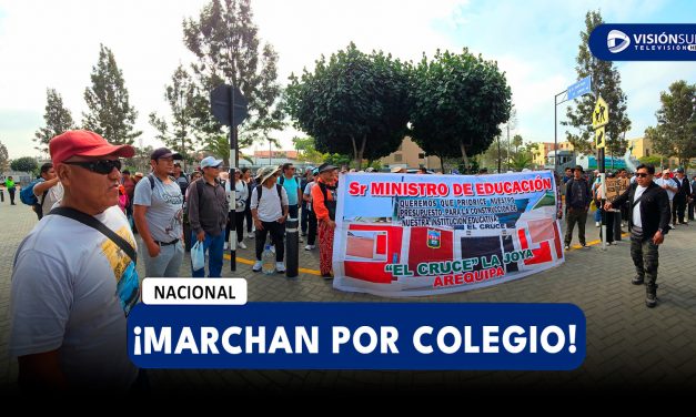 NACIONAL: PADRES DE EL CRUCE MARCHAN A LIMA Y EXIGEN S/25 MILLONES PARA NUEVO COLEGIO