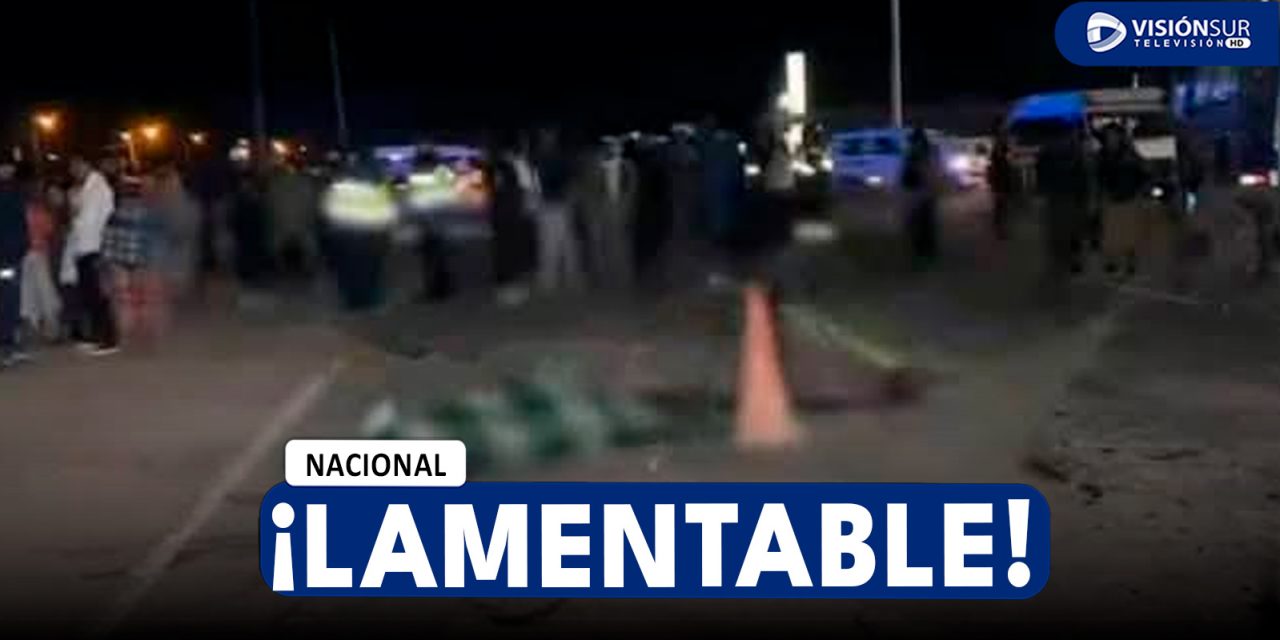 NACIONAL: ATROPELLAN A OCTOGENARIA Y DEJAN GRAVEMENTE HERIDA A SU FAMILIAR EN JULIACA
