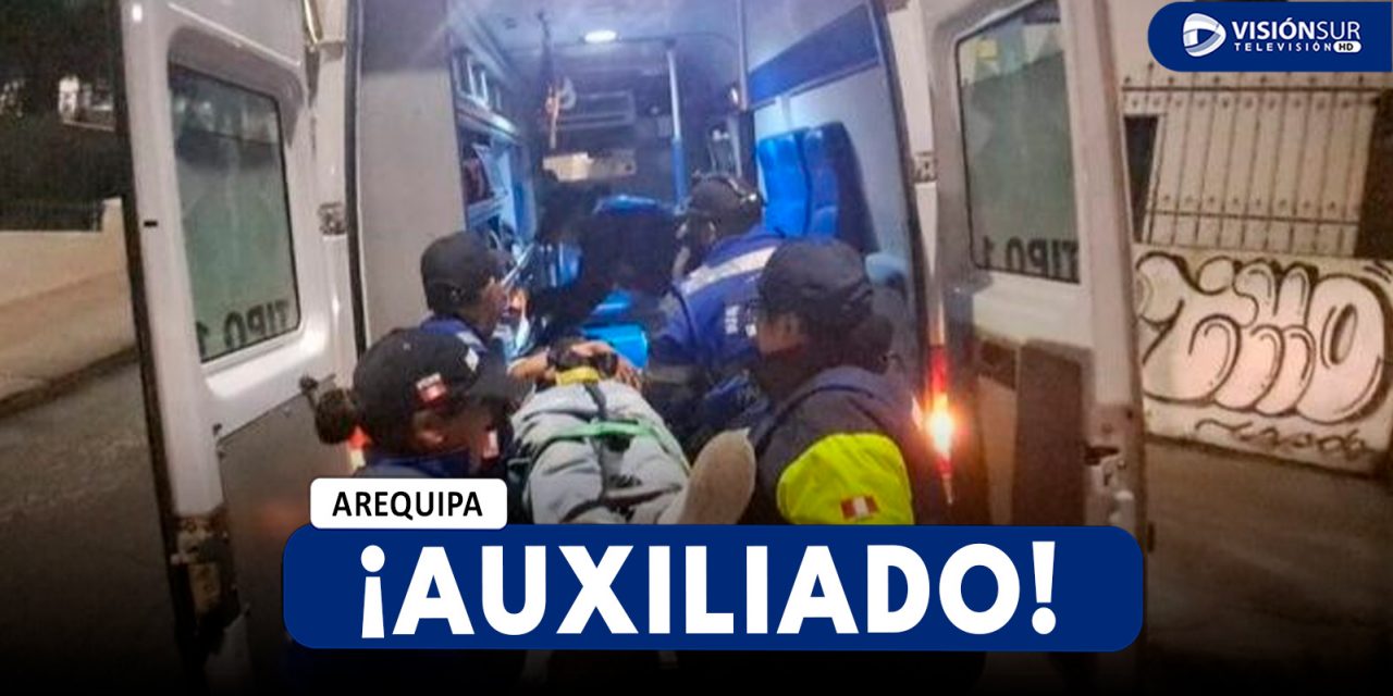AREQUIPA: VARÓN DE 17 AÑOS ES AUXILIADO TRAS CAER DEL PUENTE GRAU Y LOGRAR SOBREVIVIR