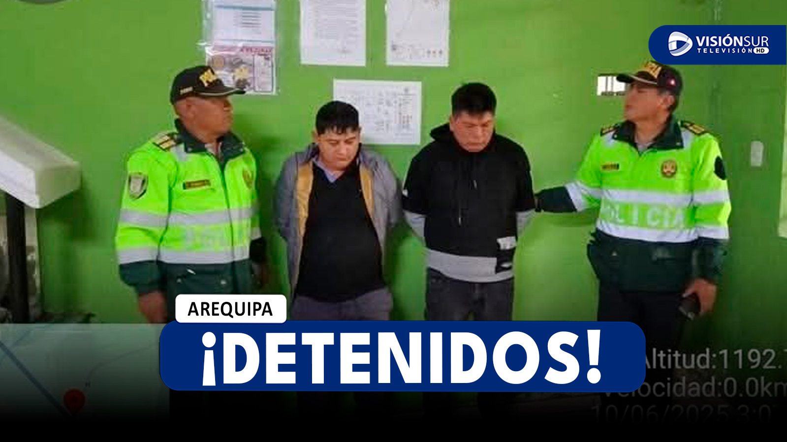 AREQUIPA: DETIENEN A DOS VARONES ACUSADOS DE HABER ROBADO S/200 MIL EN EFECTIVO Y UNA COCHINILLA VALORIZADA EN USD 30 MIL