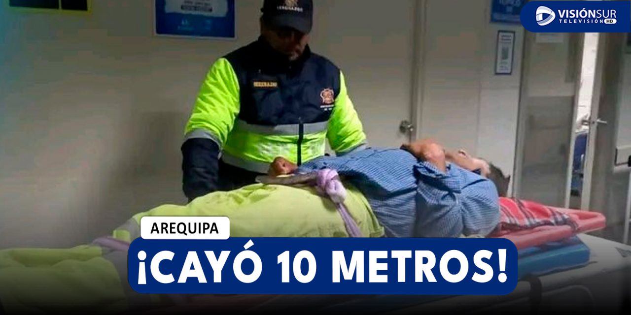 AREQUIPA: VARÓN CAE A UN ABISMO DE 10 METROS DE ALTURA DURANTE CELEBRACIÓN DEL DÍA DEL PADRE