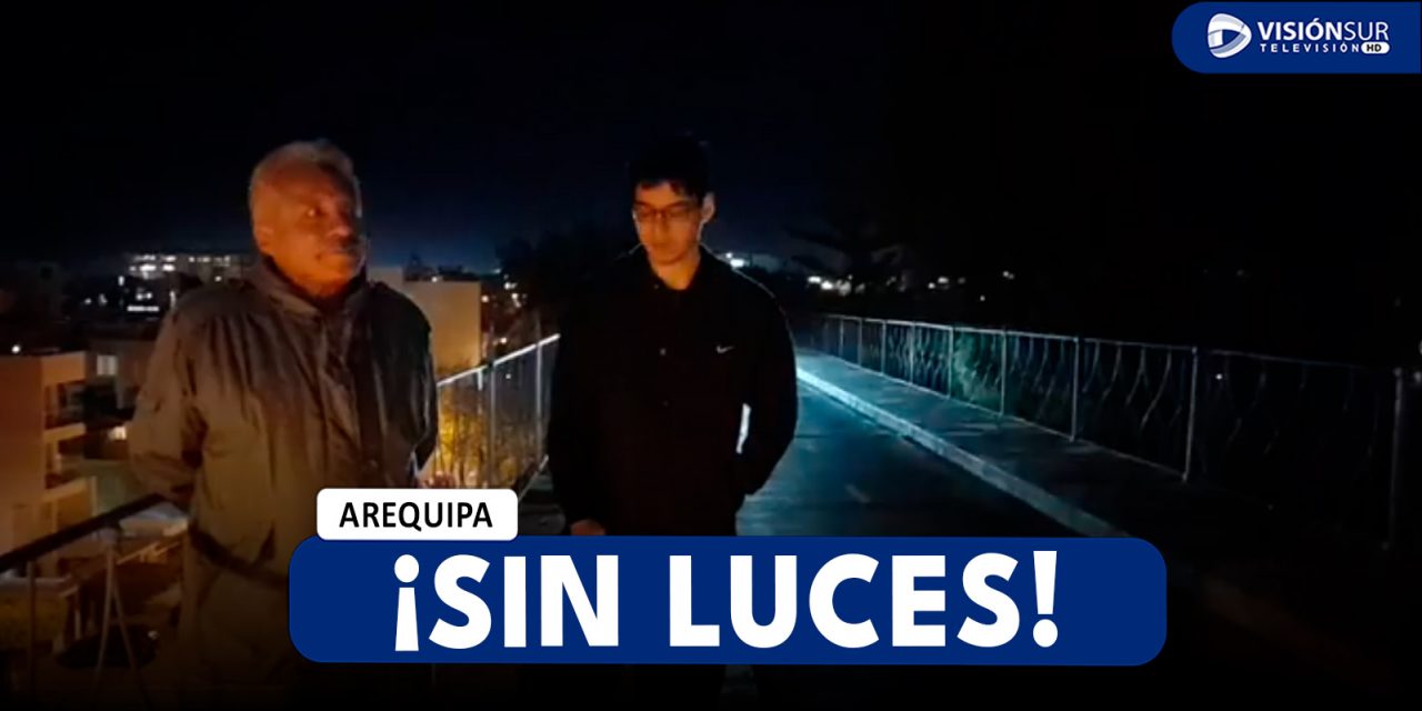 AREQUIPA: VECINOS DENUNCIAN QUE EL PUENTE DE FIERRO NO TIENE LUCES HACE VARIAS SEMANAS