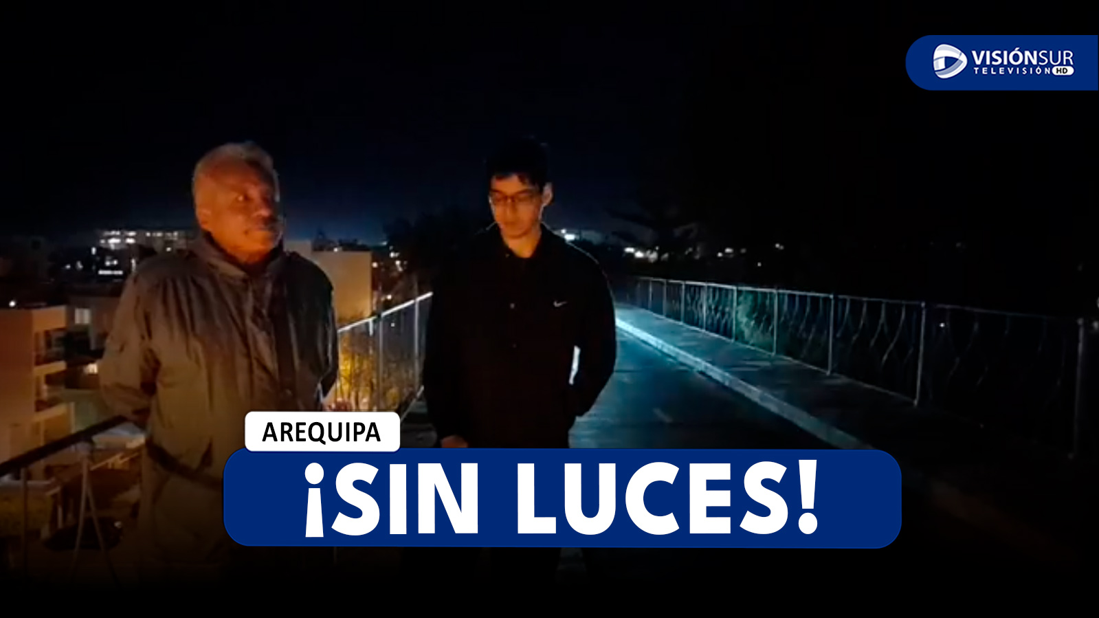 AREQUIPA: VECINOS DENUNCIAN QUE EL PUENTE DE FIERRO NO TIENE LUCES HACE VARIAS SEMANAS