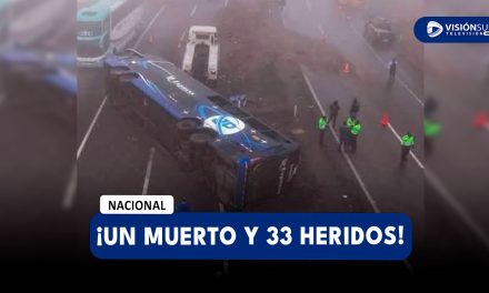 NACIONAL: FUERTE ACCIDENTE DEJA UNA PERSONA SIN VIDA Y 33 HERIDOS EN LA VARIANTE DE PASAMAYO