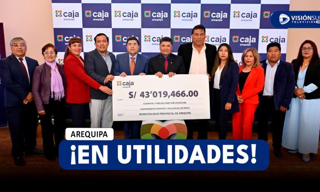 AREQUIPA: CAJA AREQUIPA ENTREGA MÁS DE S/ 43 MILLONES EN UTILIDADES A LA MUNICIPALIDAD: ¡HISTÓRICA CONTRIBUCIÓN PARA OBRAS SOCIALES!