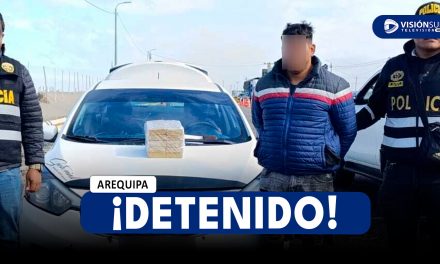 AREQUIPA: DETIENEN A VARÓN DE 33 AÑOS CON 10 KILOGRAMOS DE CLORHIDRATO DE COCAÍNA EN YAUCA