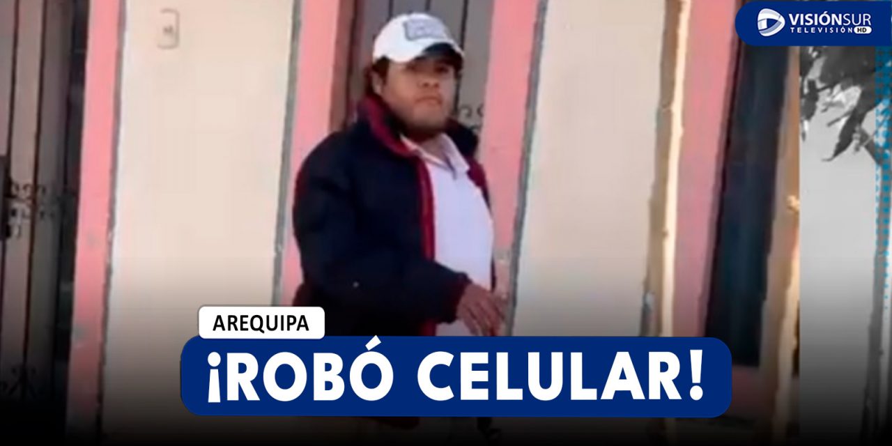 AREQUIPA: TRANSEÚNTES LOGRAN RECUPERAR CELULAR ROBADO DE DELINCUENTE EN SOCABAYA PERO LOGRA ESCAPAR