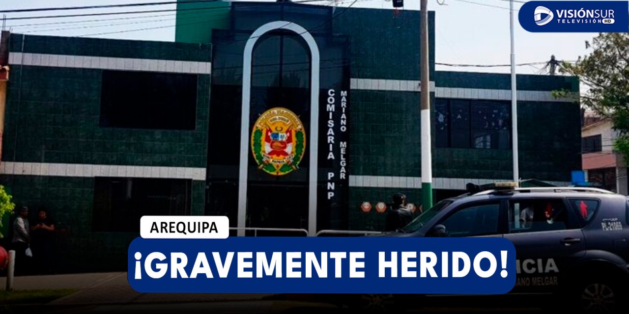 AREQUIPA: POLICÍA ATACA POR LA ESPALDA A SU COMPAÑERO Y LUEGO SE DA A LA FUGA EN FIESTA EN MARIANO MELGAR
