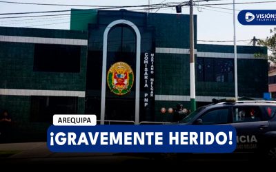 AREQUIPA: POLICÍA ATACA POR LA ESPALDA A SU COMPAÑERO Y LUEGO SE DA A LA FUGA EN FIESTA EN MARIANO MELGAR