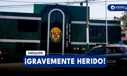 AREQUIPA: POLICÍA ATACA POR LA ESPALDA A SU COMPAÑERO Y LUEGO SE DA A LA FUGA EN FIESTA EN MARIANO MELGAR