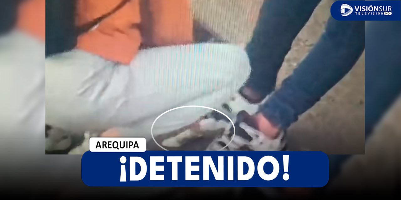 AREQUIPA: DETIENEN A CIUDADANO COLOMBIANO QUE SE DEDICABA A LA VENTA DE DROGAS EN EL CERCADO