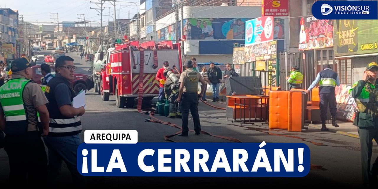 AREQUIPA: MUNICIPALIDAD DE PAUCARPATA CERRARÍA POLLERÍA DONDE SE REGISTRÓ AMAGO DE INCENDIO