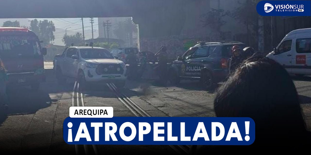 AREQUIPA: MUJER FUE ATROPELLADA EN EL CERCADO Y CONDUCTOR SE DIO A LA FUGA