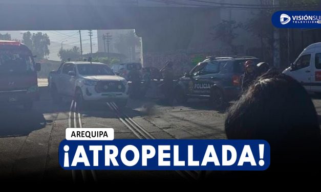 AREQUIPA: MUJER FUE ATROPELLADA EN EL CERCADO Y CONDUCTOR SE DIO A LA FUGA