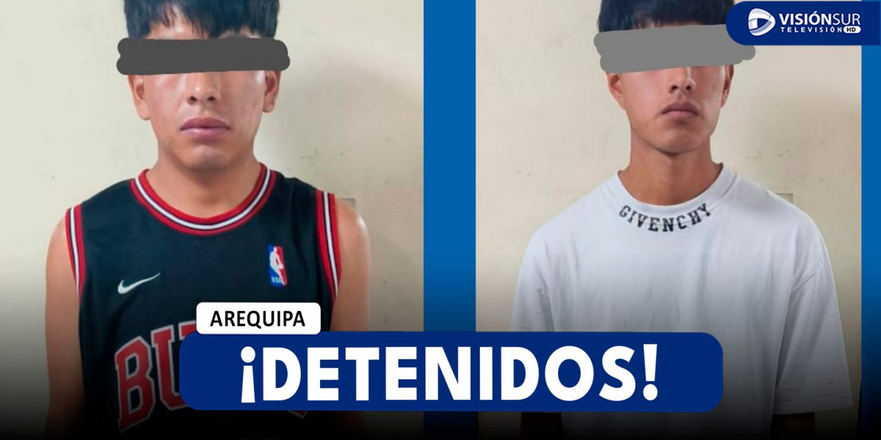 AREQUIPA: DETIENEN A DOS PRESUNTOS DELINCUENTES QUE SE DEDICABAN AL “PEPEO” CUANDO VENDÍAN SU BOTÍN EN EL CERCADO