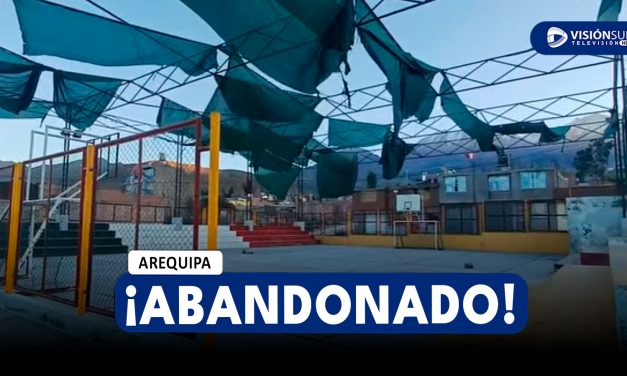 AREQUIPA: VECINOS DE LA ASOCIACIÓN CHACHANI DENUNCIAN ABANDONO DE COMPLEJO DEPORTIVO EN CERRO COLORADO