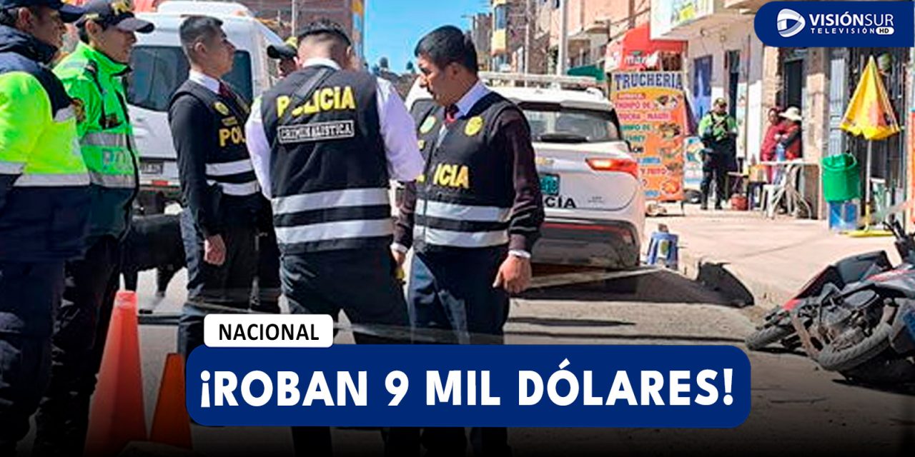 NACIONAL: DELINCUENTES ARMADOS SE LLEVAN MÁS DE 9 MIL DÓLARES DE HERMANOS EN LA CIUDAD DE JULIACA
