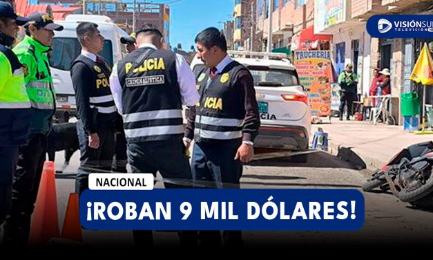 NACIONAL: DELINCUENTES ARMADOS SE LLEVAN MÁS DE 9 MIL DÓLARES DE HERMANOS EN LA CIUDAD DE JULIACA