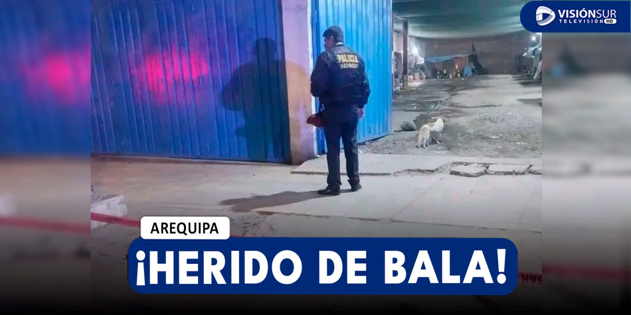 AREQUIPA: VARÓN ES ACRIBILLADO EN LA PIERNA MIENTRAS TRABAJABA EN LOCAL DE LAVADO DE AUTOS EN JOSÉ LUIS BUSTAMANTE Y RIVERO