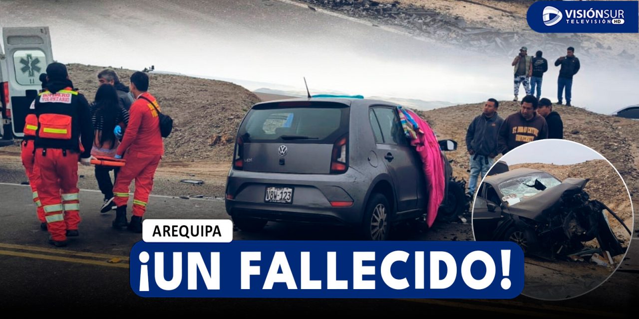 AREQUIPA: FUERTE CHOQUE EN CARAVELÍ DEJA UNA PERSONA FALLECIDA Y 6 HERIDOS