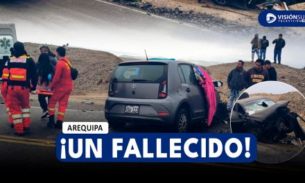AREQUIPA: FUERTE CHOQUE EN CARAVELÍ DEJA UNA PERSONA FALLECIDA Y 6 HERIDOS